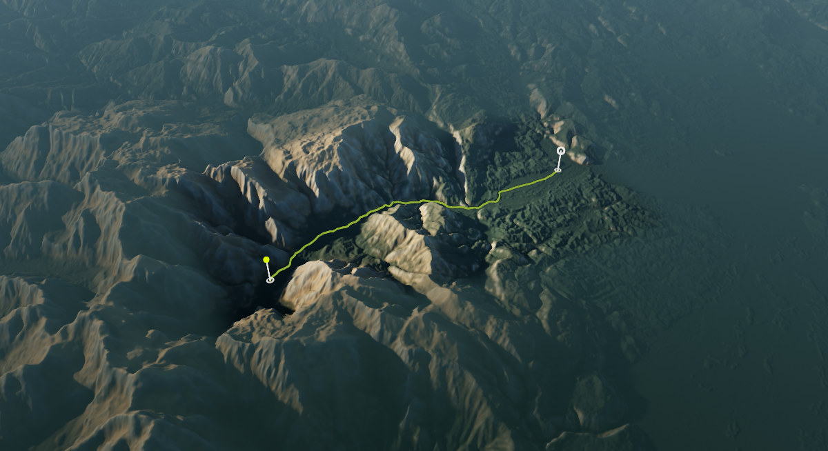 Mekinje to Kamniška Bistrica Road Ride: the route drawn over its terrain