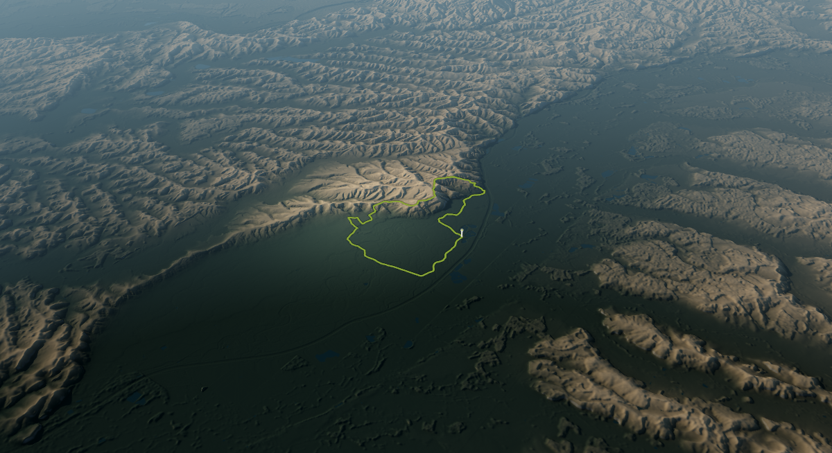 Geological Trail through Vratji Vrh and Pogled: the route drawn over its terrain