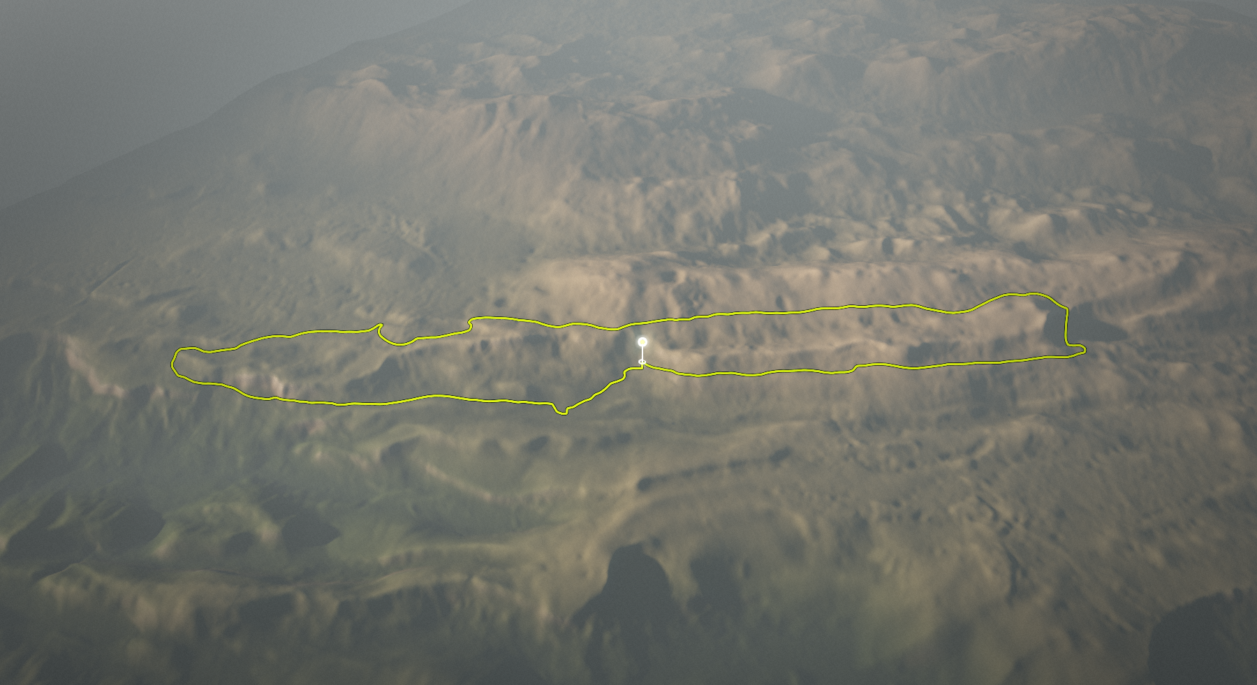 Zazid Karst Edge Ride via Kavčič and Lipnik: the route drawn over its terrain