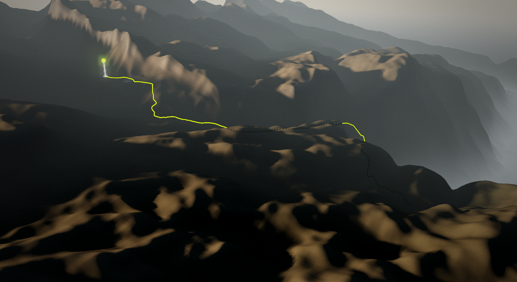 Koča pri Savici - Komarča - Triglavska jezera: the route drawn over its terrain