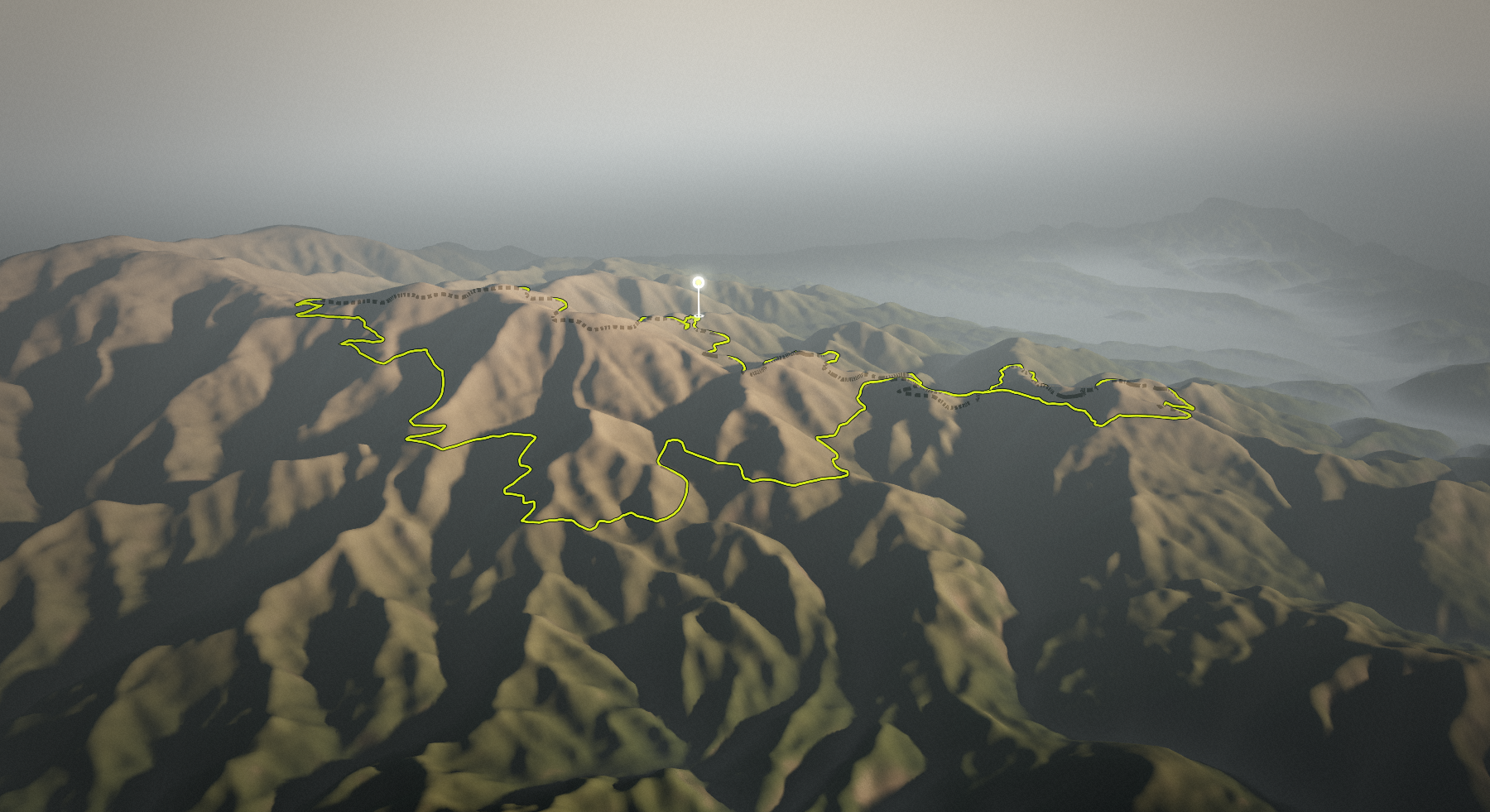 Kope Circuit via Kremžarjev Vrh: the route drawn over its terrain