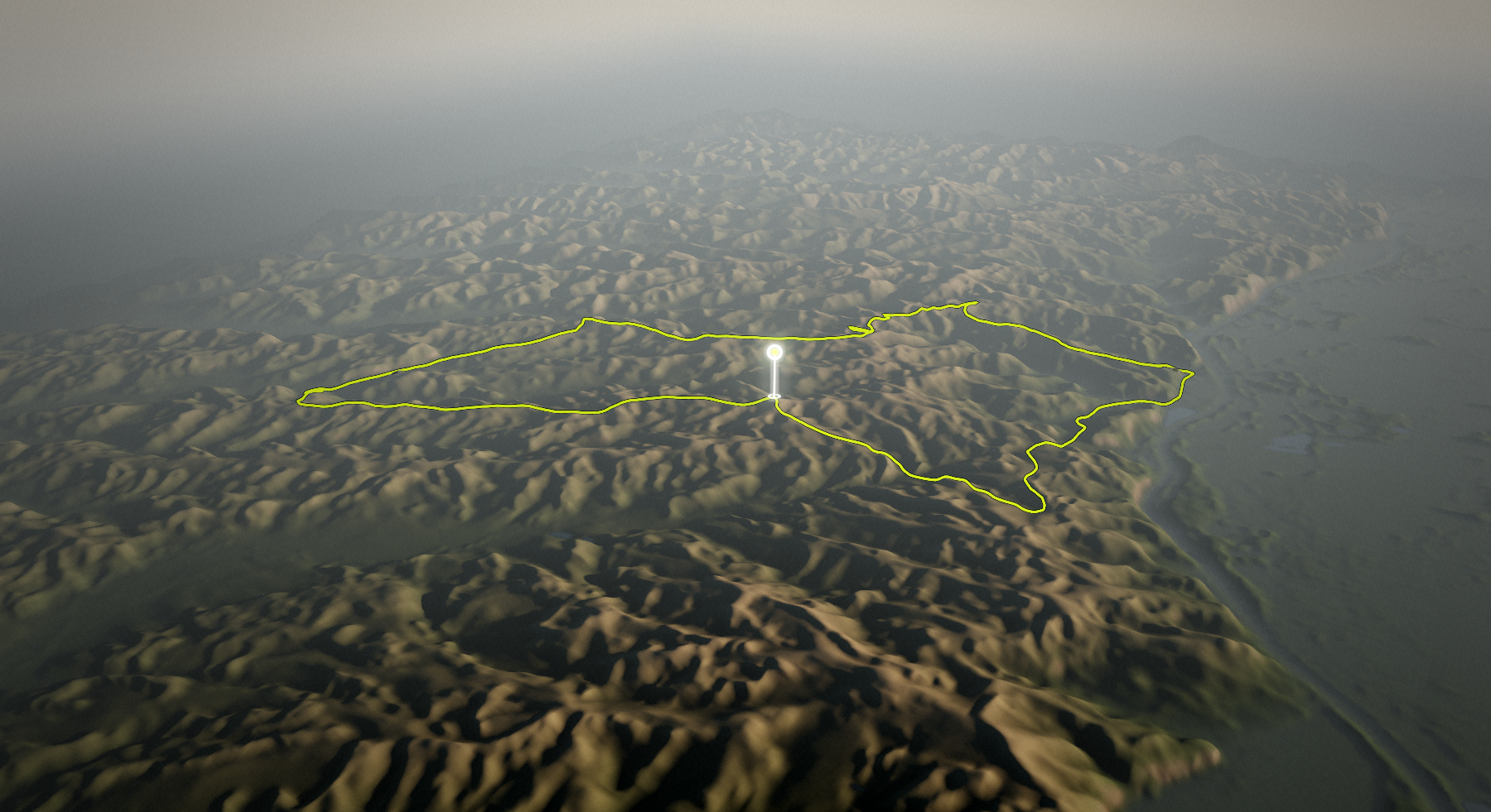 Zgornja Velka and Gradišče Road Circuit: the route drawn over its terrain