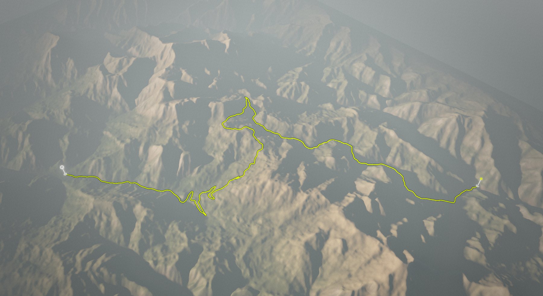Cerkno to Zali Log via Novaki: the route drawn over its terrain