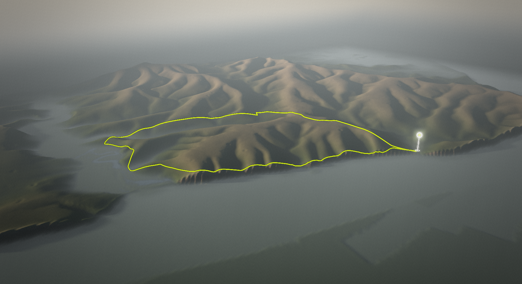 Seven Sisters & Friston Forest: the route drawn over its terrain