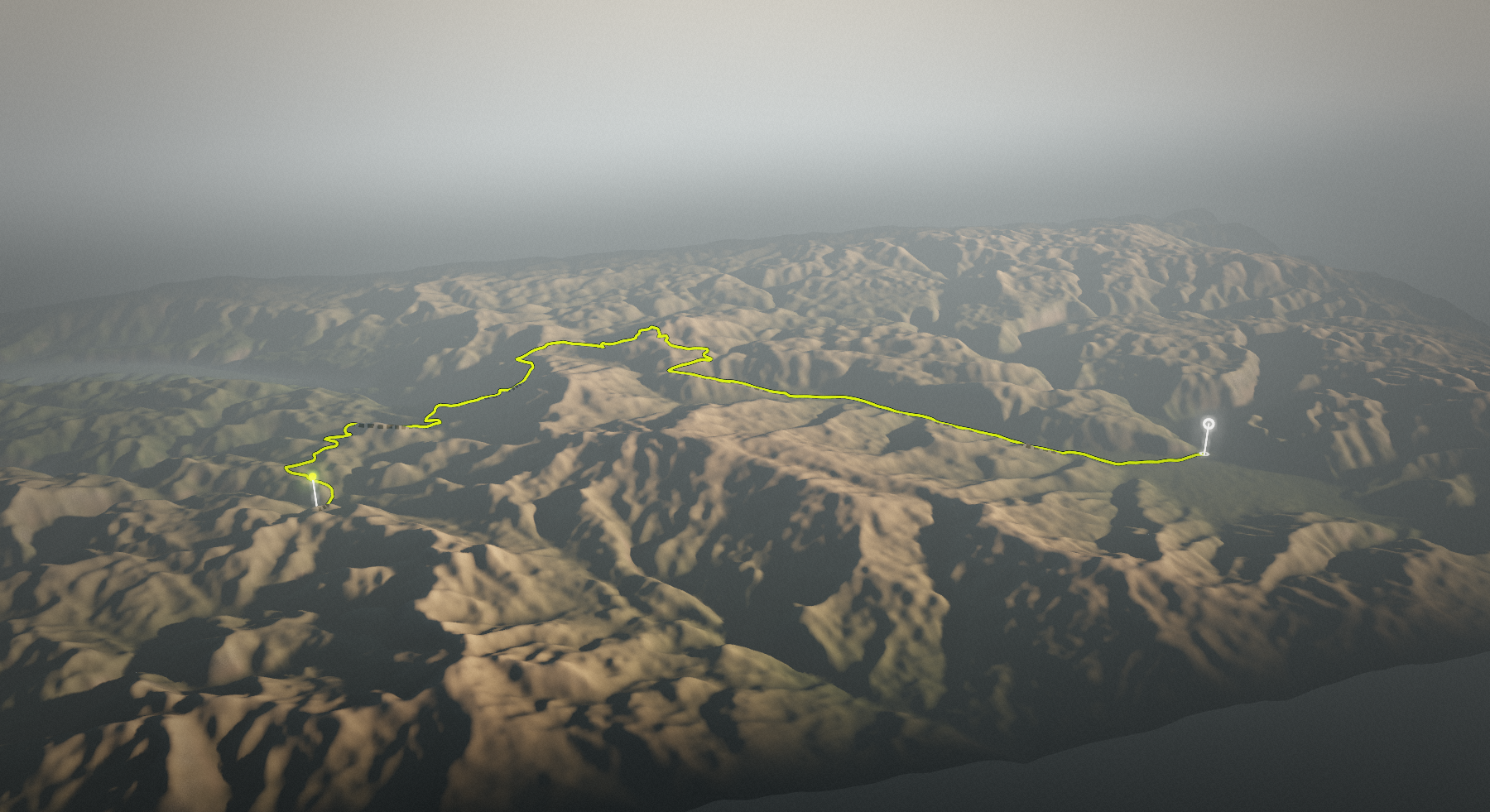 Žiri to Šentjošt Hill-Road Ride: the route drawn over its terrain