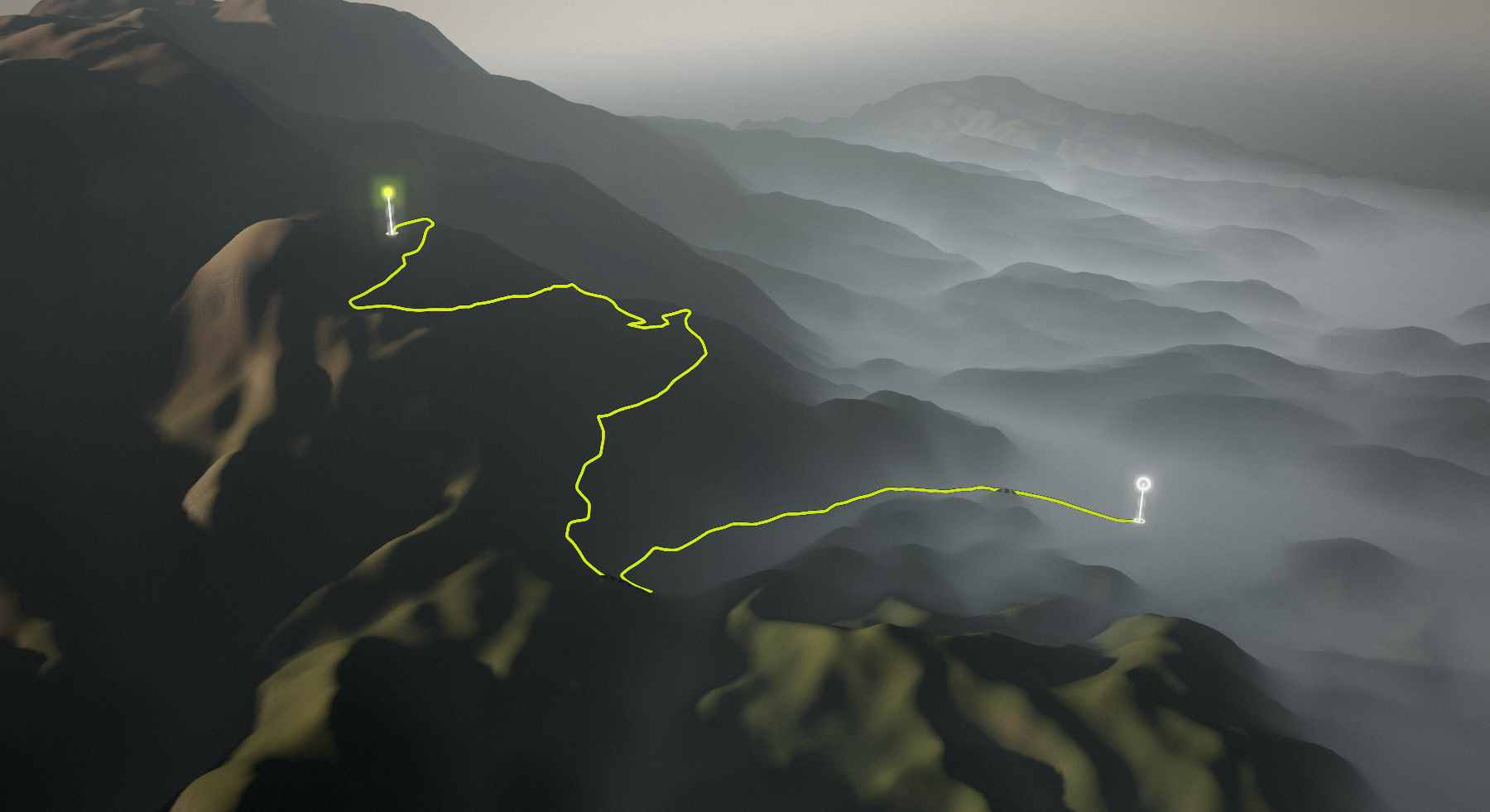 Rečica ob Savinji to Švegelj Hillside Ride: the route drawn over its terrain