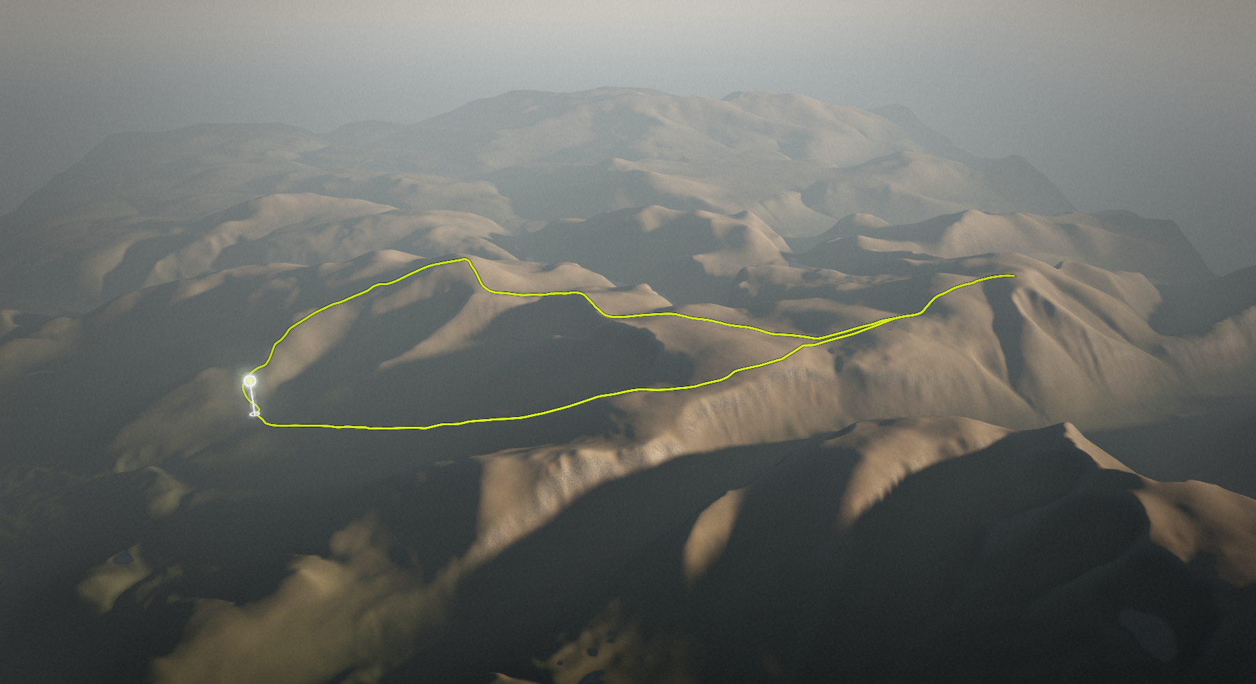 Cairn Gorm & Ben Macdui - Northern Corries Circuit: the route drawn over its terrain